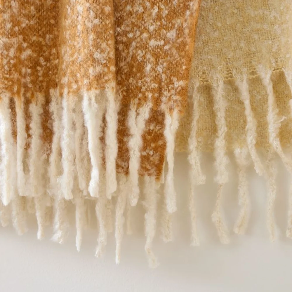 West Elm Ombre Throw, Dark Horseradish